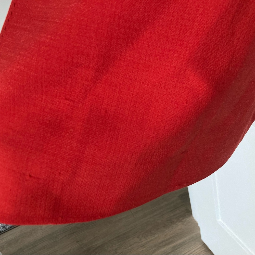 Tory Burch vintage Vibrant chic timeless bold Red Trench Coat - Picture 12 of 12